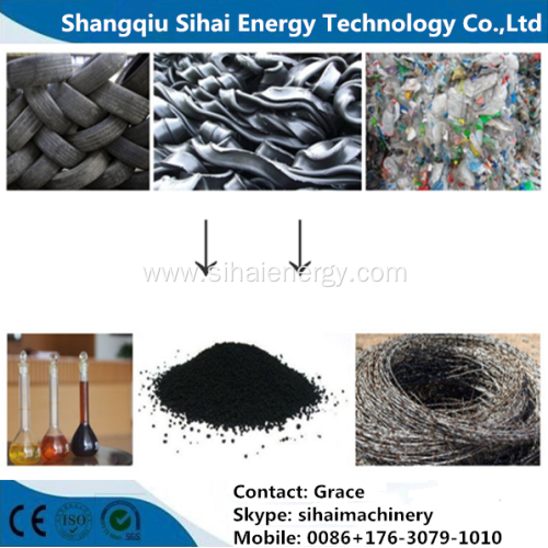 Small Capacity Tire Recycle to Fuel Oil Machine